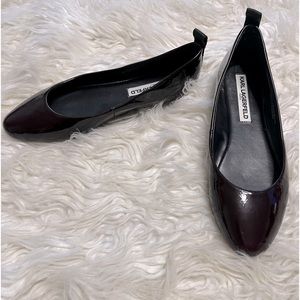 Karl Lagerfeld Women’s Burgundy Flats